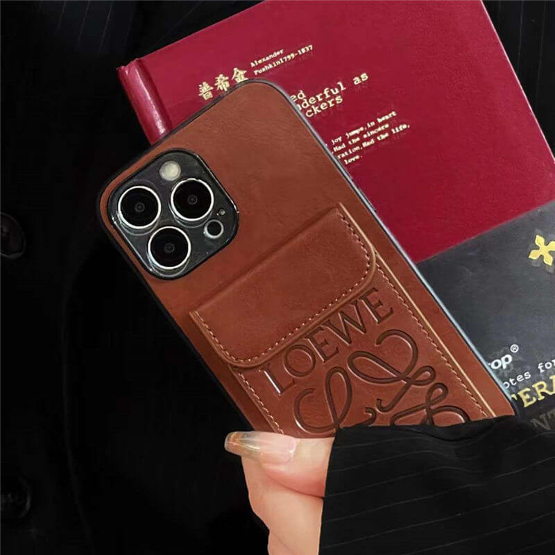 loewe風 iphone16pro/16 ケース かわいい 韓国 iphone15/14pro max カードケース ロエベ アイフォン13pro ケース ペア ハイブランド
